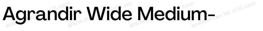 Agrandir Wide Medium字体转换